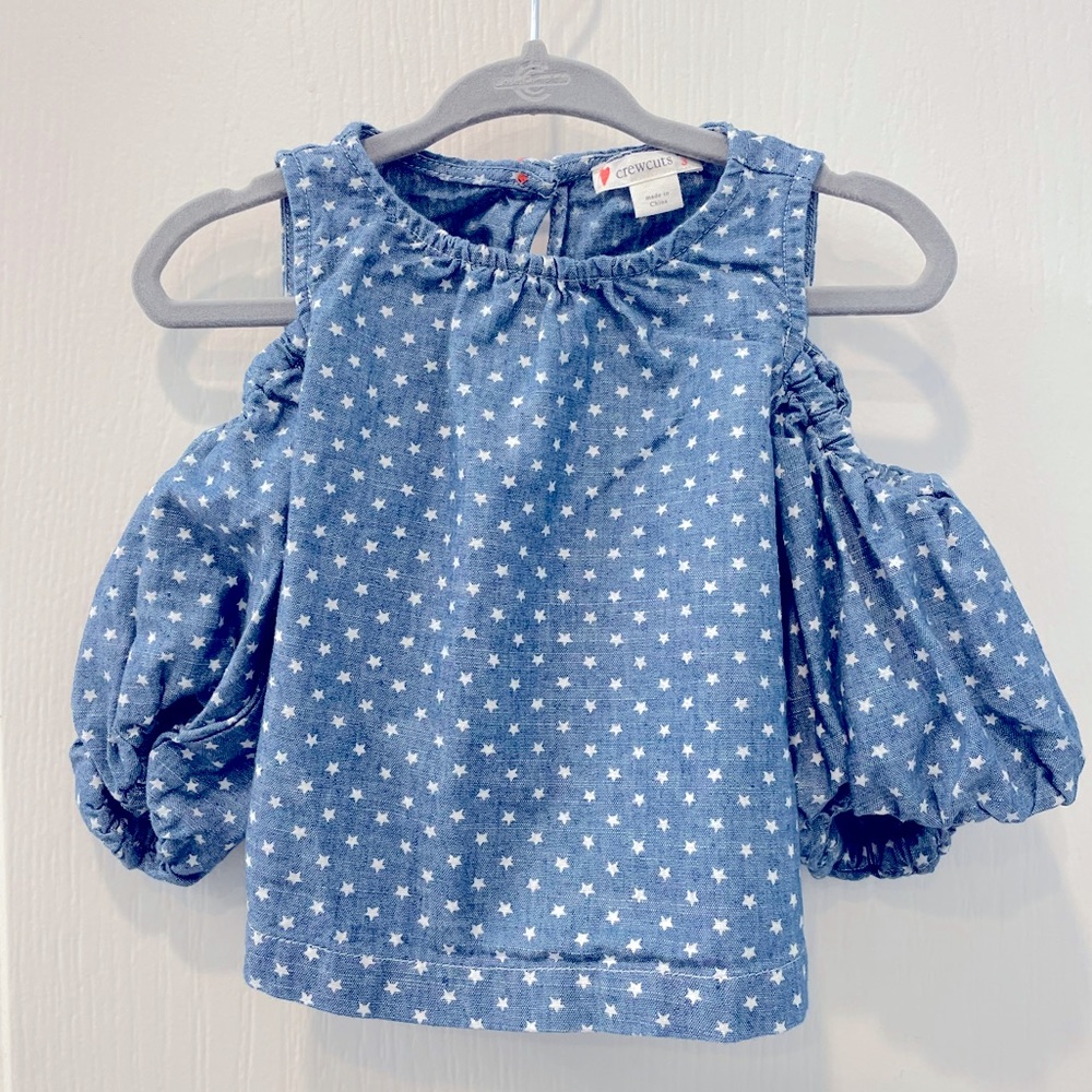 crewcuts by J. Crew Peekaboo Shoulder Top